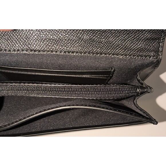 Coach New York ~ 2016 ~ 75th Anniversary Elegantly Smooth Black Leather Wristlet - Picture 10 of 16